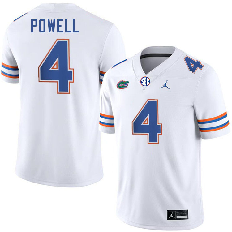 Brandon Powell Florida Jersey,Florida Gators #4 Brandon Powell Jersey Youth Uniforms-White